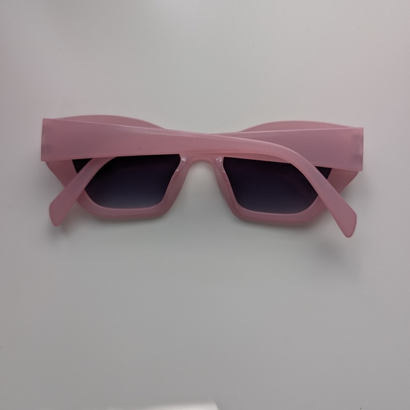 Pink sunglasses and headband polka dot barbie girly vacation adult accessory - Picture 5 of 10